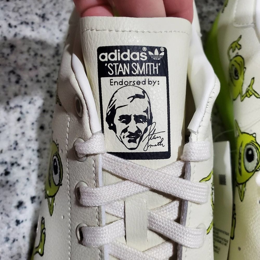 Adidas Stan Smith Mike Wazowski Monster's Inc tennis shoes men's size 12.5 new!! - Picture 3 of 14